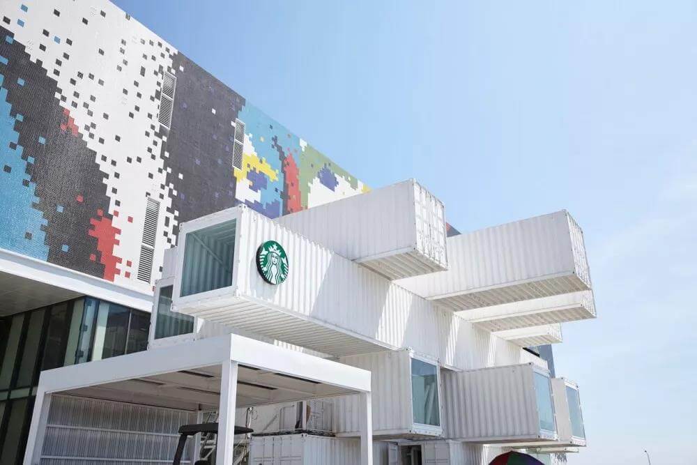 广州由隈研吾设计，星巴克在台湾的首家集装箱门店！
